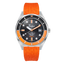 Zegarek męski SQUALE Matic S Orange Mosaic Rubber - MATICBKOBK.MROR